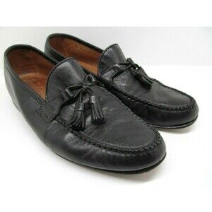 Allen Edmonds Urbino Mens Black Leather Tassel Loafers Size US 10 B